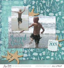 Load image into Gallery viewer, Secret Bay Collection by Rosy Cheek Design. Digital Scrapbooking Layout by Jill Utrup. 
