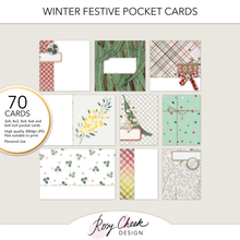 Load image into Gallery viewer, Rosy Cheek Design by Rachel Lotherington Winter Festive Pocket Cards
